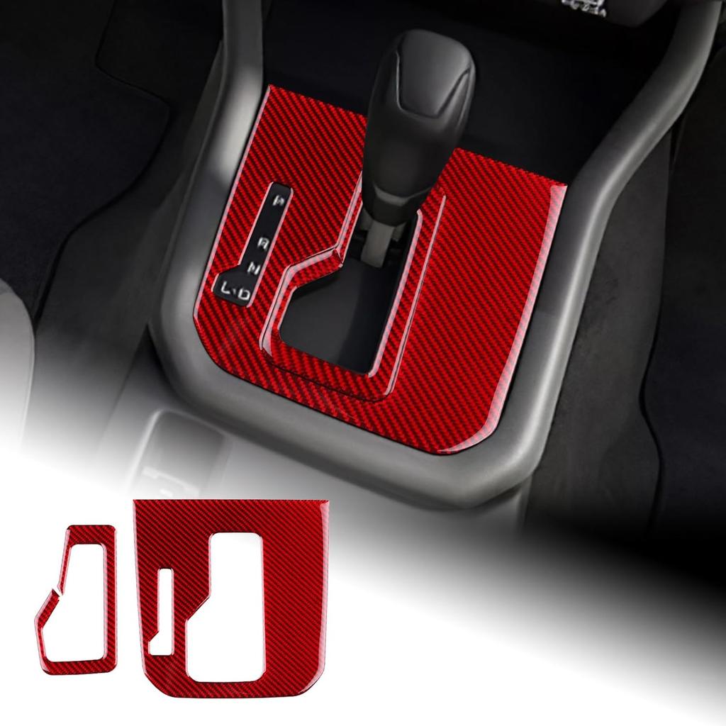 AIRSPEED for Subaru Forester 2025 2026 Soft Carbon Fiber Gear Shift Panel Cover Center Console Interior Trim Black, General Version