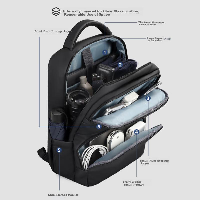Lehuo Travel Travel Backpack, Large Business Bag, Commuter Bag, Laptop Bag
