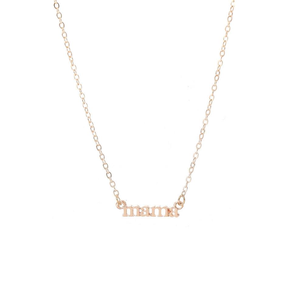 Eyecatching Mama Necklace In Alluring Gold And Silver Crafted For Everyday Wear