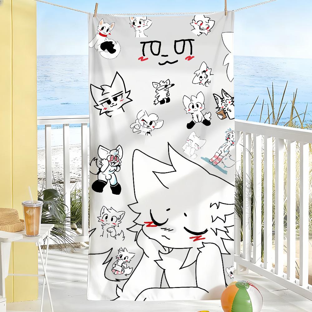 

Boykisser Cat Cute Towel Soft Pool Gift For Travel Gym Shower Camping Quick Dry Sports Large Beach Towels W30*H60(CM)