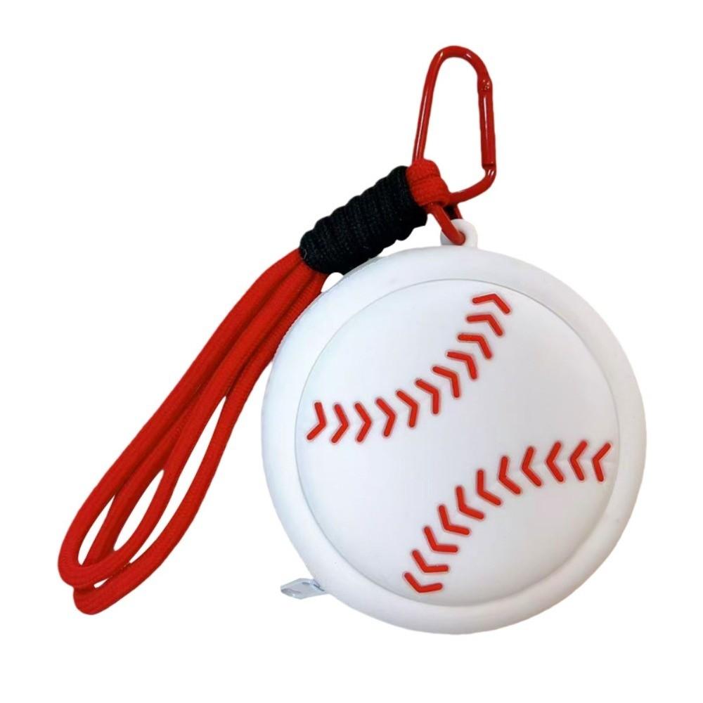 New Cartoon Sporty Storage Bag Football Basketball Key Ring Wallet Baseball Volleyball Bag Pendant Earphone Case