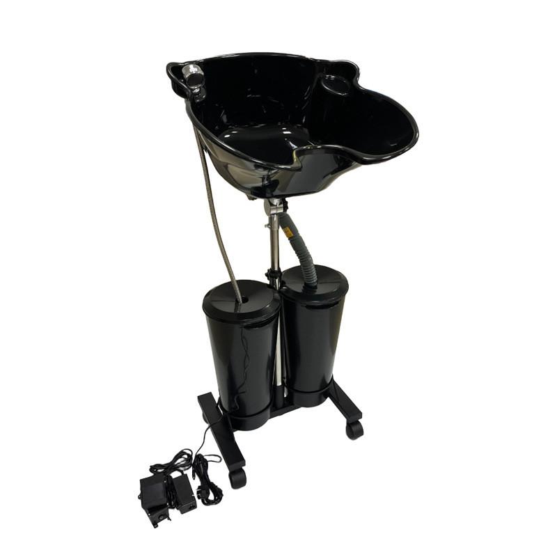 Lavatesta per Parrucchiere Lavatesta Seduto Portatile Verticale Mobile per Lavaggio Capelli