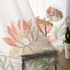 Cartoon Libelle Lotus Blume Sheer Vorhänge Wohnzimmer Fenster Tüll Vorhänge Für Schlafzimmer Küche Home Dekoration Voile Vorhänge