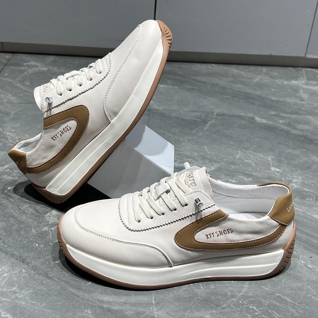 Herren 2025 Sommer Echtleder Casual Skate- & Laufschuhe - Trendiger Forrest Gump Stil.