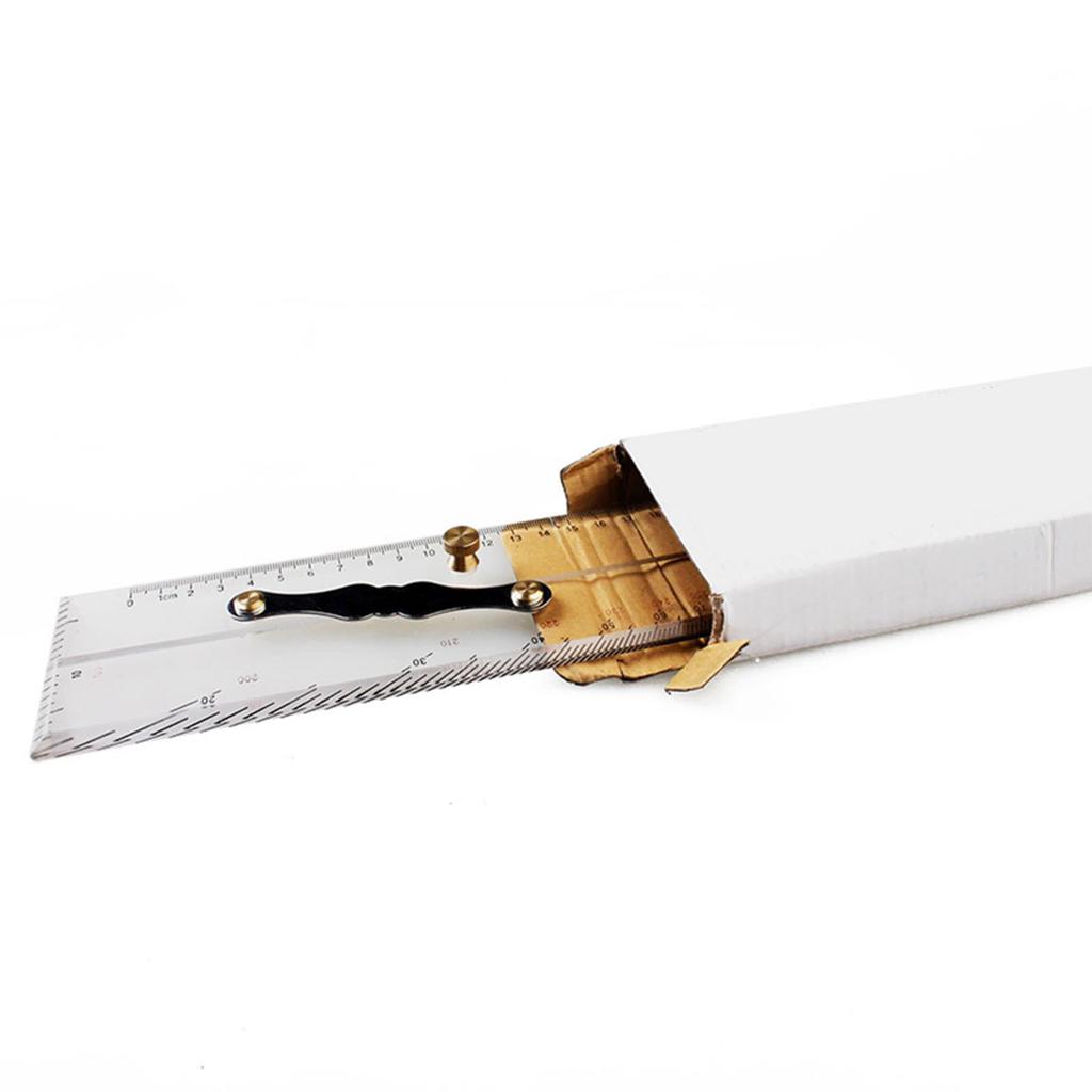 Marine Navigation Parallel Ruler Clear Scale High Accuracy Transparency Boat Ship Drawing Parallel Ruler 450mm 17.71in