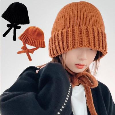 Women's Loose-fit Knit Beanie with Earflaps