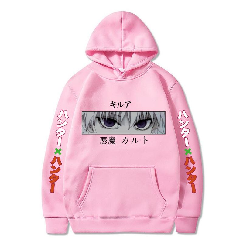 Autumn Winter Hunter Hisoka Kurapika Hoodies Women Killua Zoldyck Devil Eye Sweatshirts Unisex Anime Hxh Hoody Tops