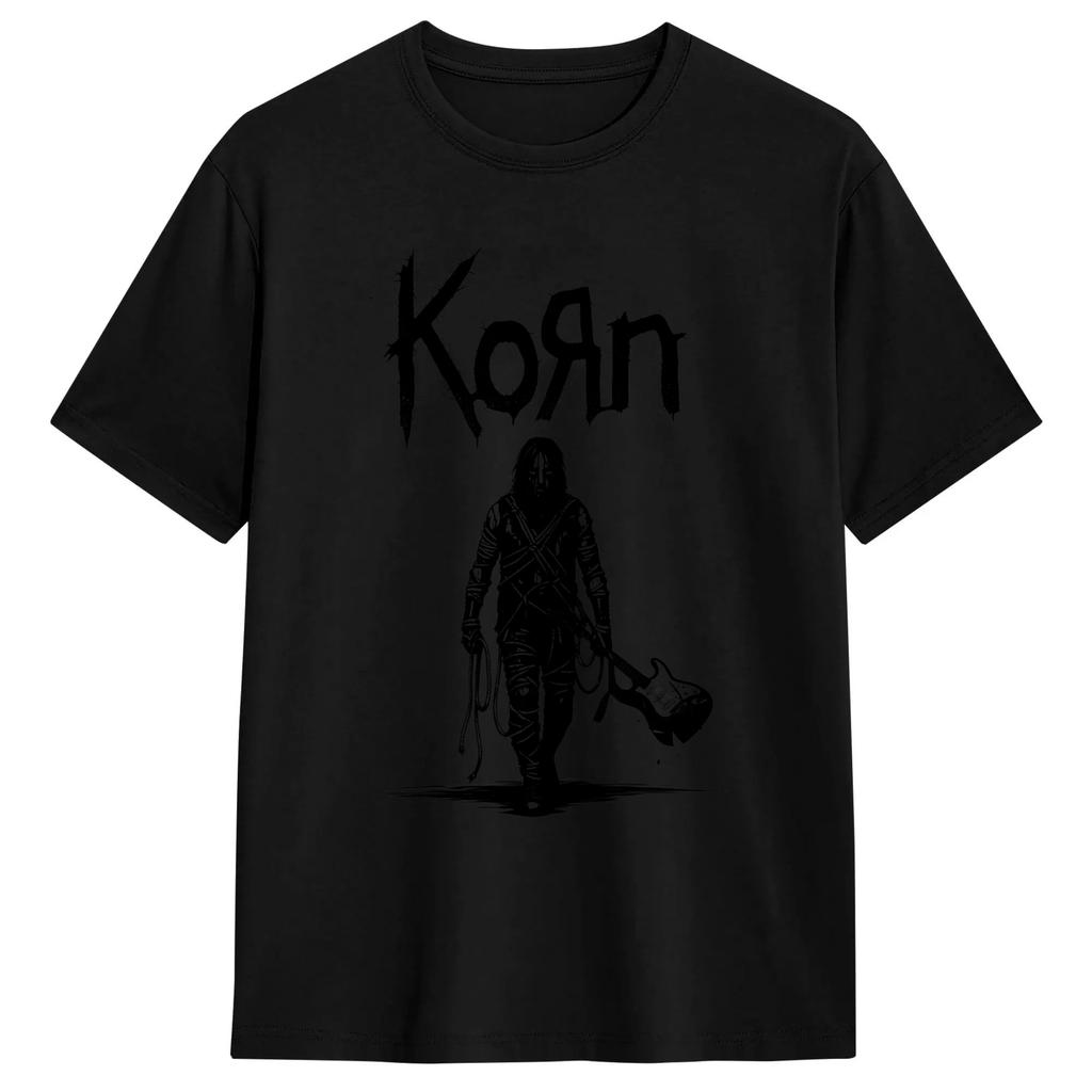 Unisex NuMetal Band Korn Issues 2026 Music T Shirts 100 Cotton Tops Fashion Short Sleeve Round Collar Tees Plus Size TShirts