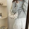 Strawberry Printing Shoulder Bag Popular Corduroy Sweet Women Crossbody Bag Student Pretty Shopping Travel Hobo Underarm Bag Quality