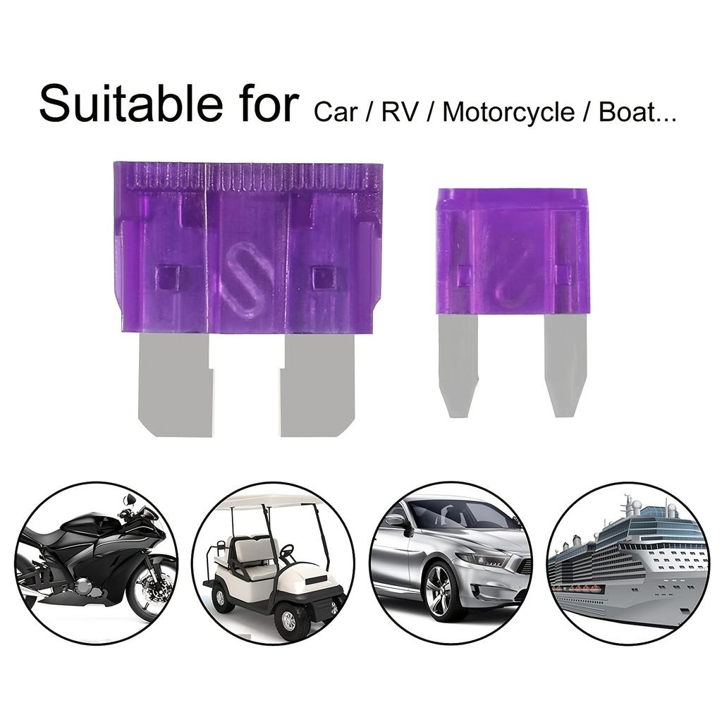 100/300 Pcs Car Fuse Assortment Kit 150 Blade Standard Auto Fuse and 150 Mini Car Fuse with Fuse Puller for RV Camper Boat Truck