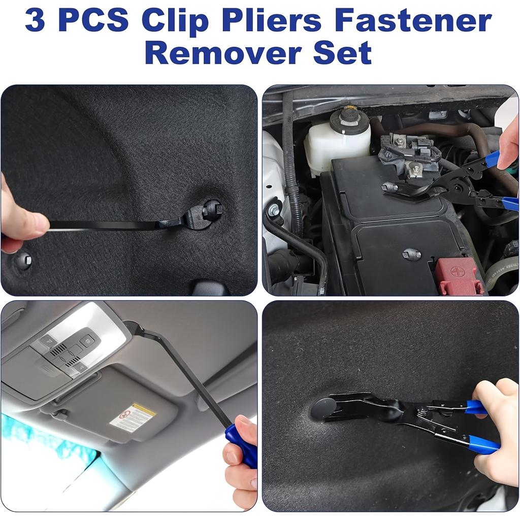 Xiaomi 17Pcs Hook and Pick Tool Set with Scraper Auto Clip Removal Plier Fastener Remover Rivets Puller Mechanic Car Trim Removal Tool