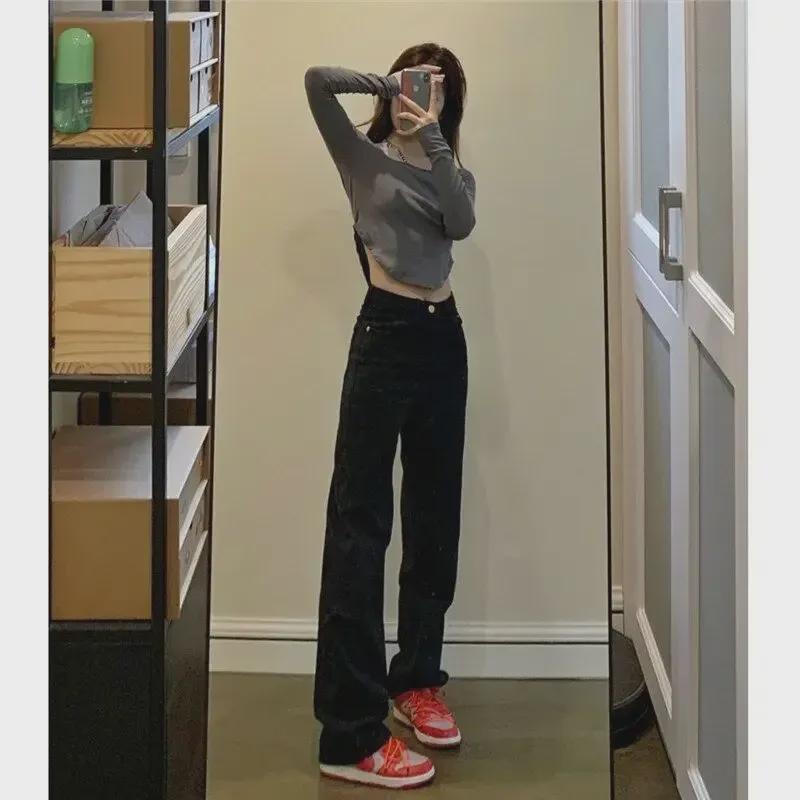 Women's High Waist Slim Black Skinny Jeans