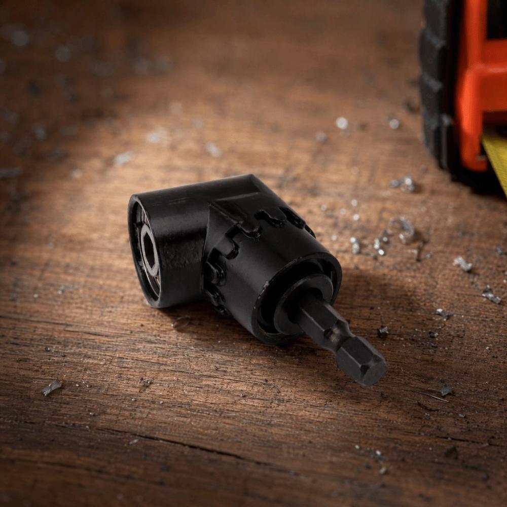 Black Right Angle Drill Adapter Multifunction Power Screwdriver Adapter Home Improvement