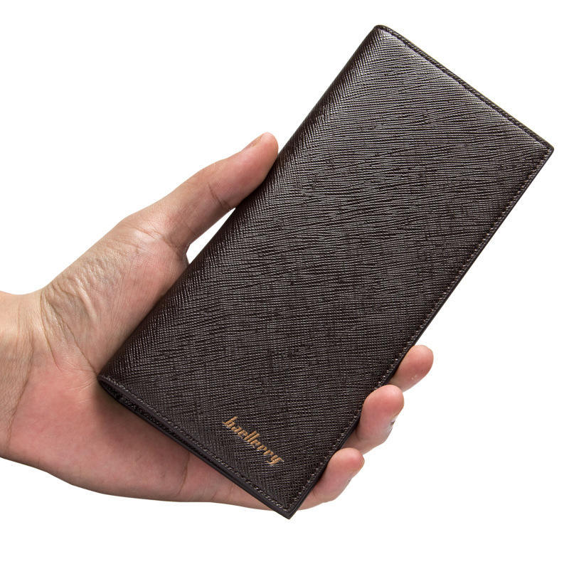 Long Men's Wallet Thin Soft Leather Casual Business Wallet Multi-Card Men