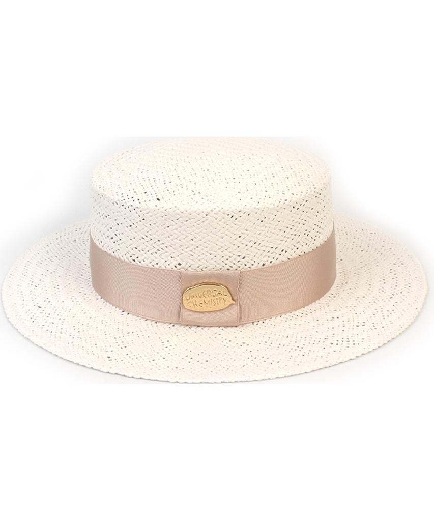 White Ivory Line Panama Hat