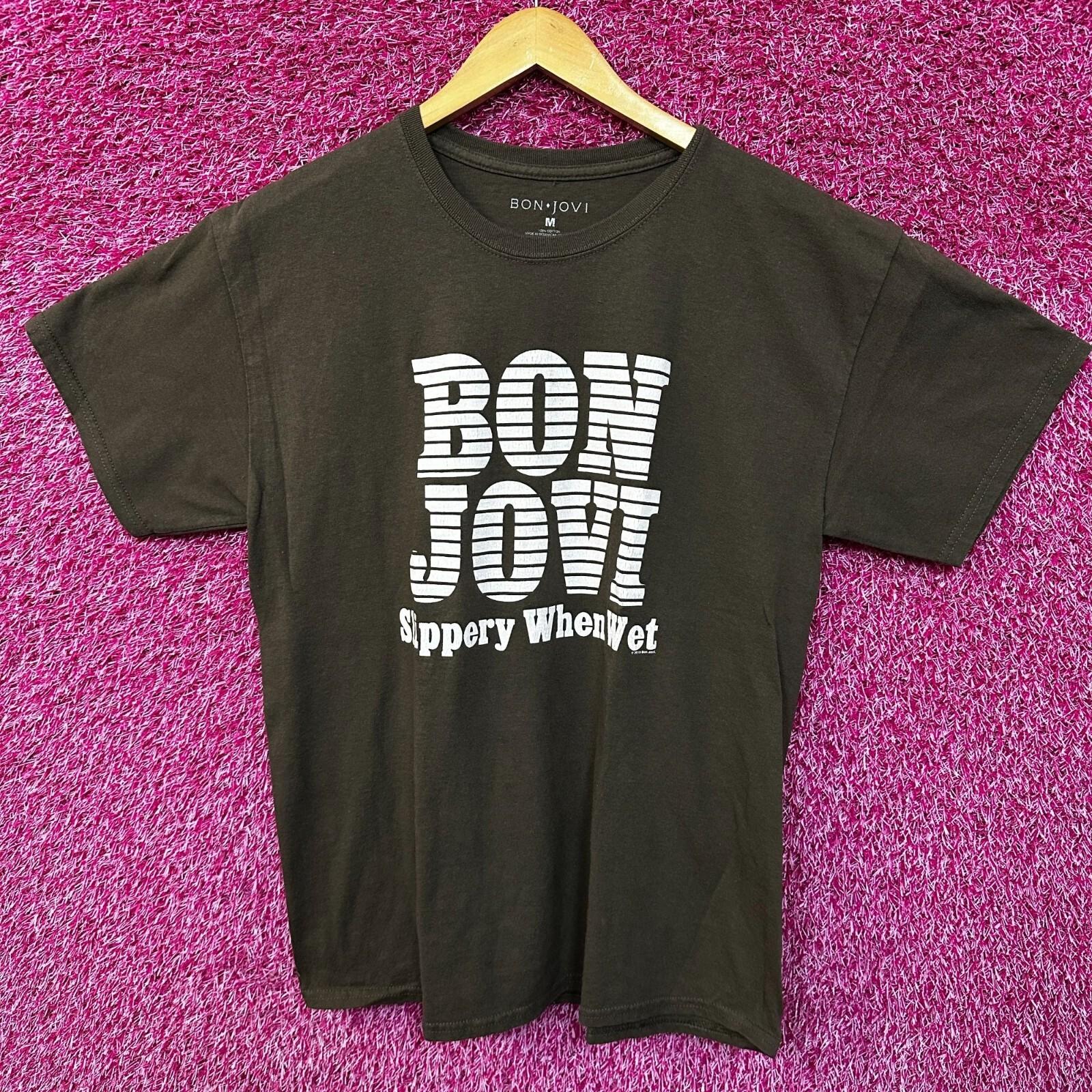 Bon Jovi Slippery When Wet World Tour Tshirt size Medium S