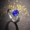 Sace Gems Anillo clásico de circón de aleación de cobre, joyería para mujer, regalo de fiesta de promesa de boda abierto