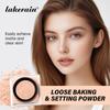 Square Loose Setting Powder - Long-Lasting Oil Control Translucent Face Powder, Natural Coverage Pore Blurring Makeup Finishing Powder
