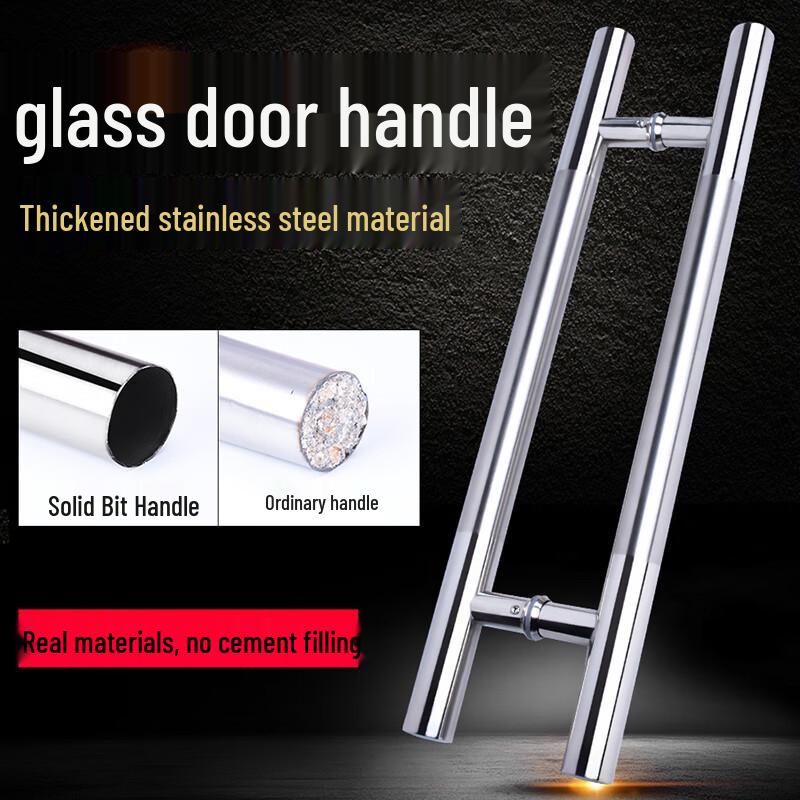 GUBITE Verdickter Edelstahl Glas Türgriff