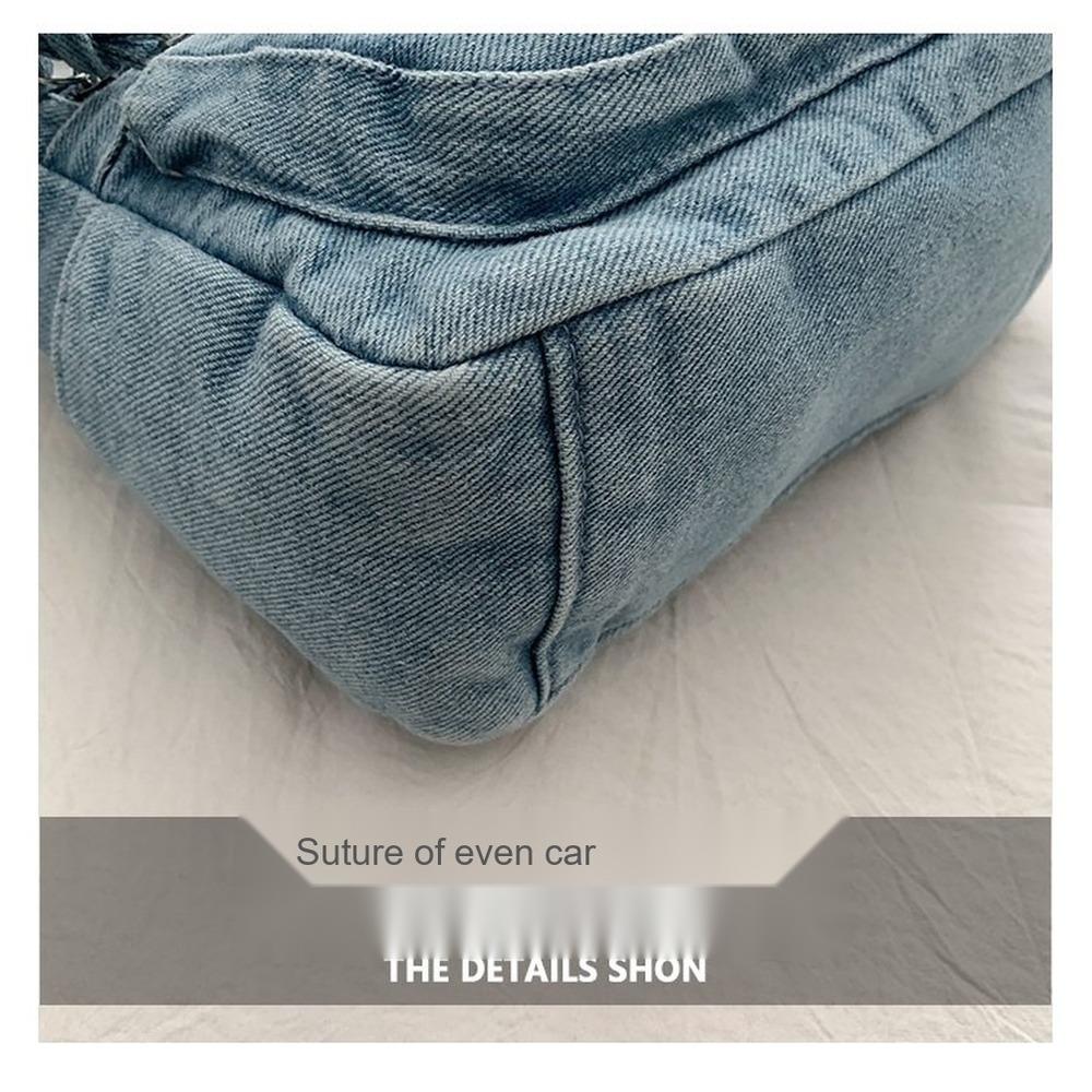 Lightweight Large Capacity denim Multipurpose Storage Bag for Daily Use