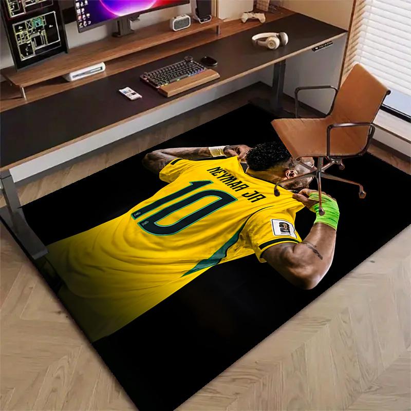 1pc Neymar Design Printed Area Rug Carpet for Bedroom Living Room Home Decor Rugs Mat Non Slip Mat Rug for Bedside