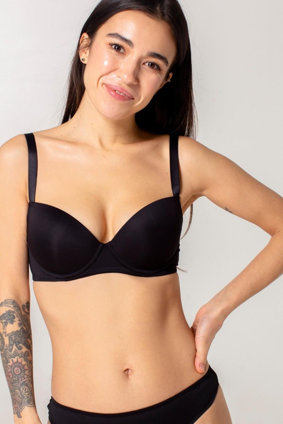 

Бюстгальтер push-up brabrabra (85045) 75B прозорий колір чорний