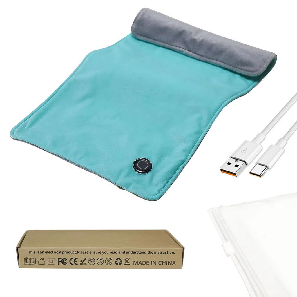 5V 2A 12x24 Inches Electric Blankets Heating Pad For Back/Shoulder/Neck/Knee/Leg Constant Temperature Type-C Waterproof Grey