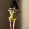 Han ins one-piece swimsuit is pure desire, sexy, conservative, covering the belly and showing thinness, students have small breasts, and summer is 