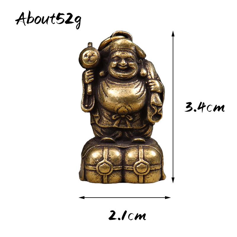 Copper Japan'S Black Sky God Of Wealth Desk Decorations Vintage Brass Home Decor Ornaments Crafts Vintage Handmade Figurines