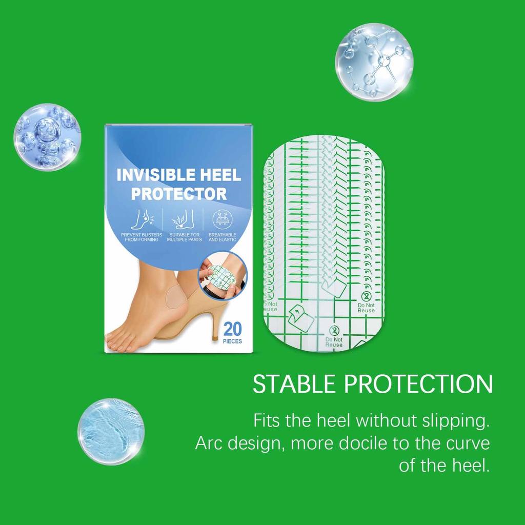The Heel Anti-wear PU Film Anti-friction Technology Reduces Abrasions, Is Transparent, Waterproof And Sweat-proof