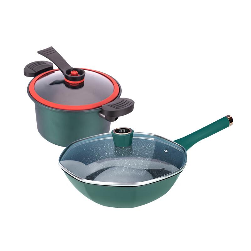 A-TIMES Jieman Retro Green Smart Octagonal Micro Pressure Cooker Set