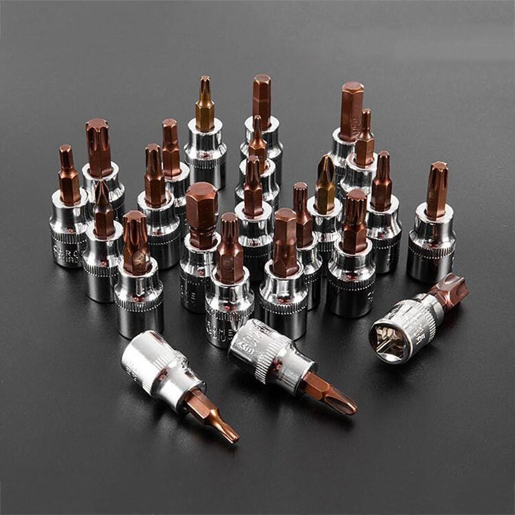 Heavy Duty 1pc 38 Drive Hex Socket Bit H3H10 Screw Driver T10T55 Socket Bit