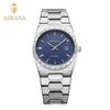 Classic Men Quartz Watch Calendar Display Stainless Steel Band Waterproof Luminous Business Male Wrist Watch
