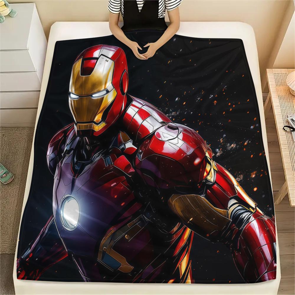Marvel plakatas, minkštas flanelinis pledas, spausdintas miegamiesiems, sofoms, lovoms, tinkamas kelionėms, iškyloms -HYQ39