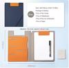 12.9x9.6in A4 Leather Business Padfolio Portfolio Folder Magnetic Clipboard Conference Folders Document Card Organizer Office