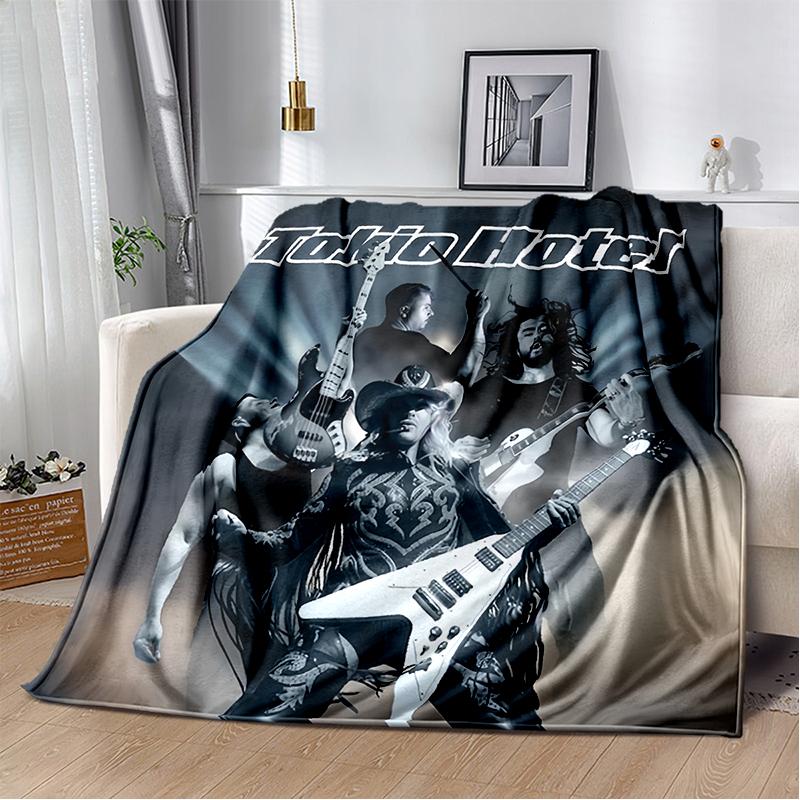 

2025 Новый Стиль Tokio Hotel Рок-группа Билл Том Каулитц Плед, Мягкий Плед для Дома Спальни Кровати Дивана Покрытие Подарок для Детей 75x90cm
