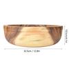 Haushalt Küche Holz Mahlzeit Schüssel Suppe Obst Salat Lebensmittel Container Geschirr Werkzeuge 32,5x10,5 cm
