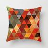 New Modern Minimalist Polyester Fabric Pillowcase Colorful Abstract Geometric Pattern Peach Leather Velvet Pillow Cushion Cover