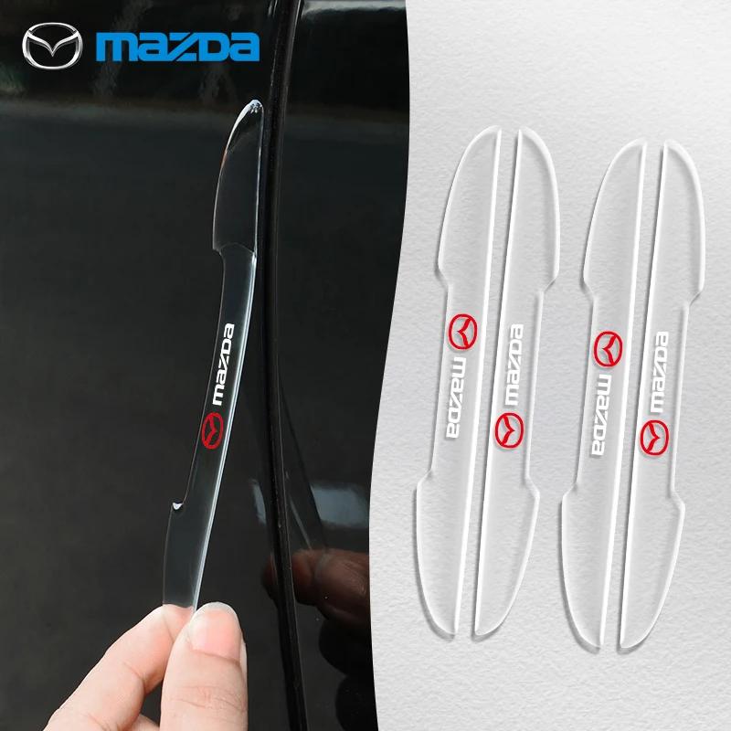 4 Pezzi Adesivi Strisce Paraurti Trasparenti per Portiera Auto per Mazda 2 3 5 6 CX5 CX9 CX7 CX4 CX3 CX30 MX5 MX3 BK NC ER GH Accessori Auto