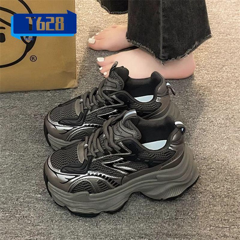 High Value Versatile Dad Shoes Women Ins Tide 2025 Early Autumn New Internet Celebrity Height Increase Lightweight Sports Dad Shoes Women