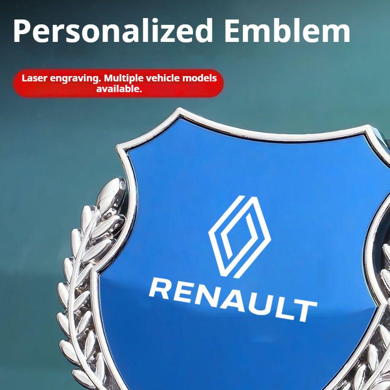 Do Renault 2026 Nowe Kołpaki Metalowe Emblemat Bagażnika Okna Bocznego Odznaka Naklejka Na Samochód Do Renault Clio Megane Trafic Captur Maste