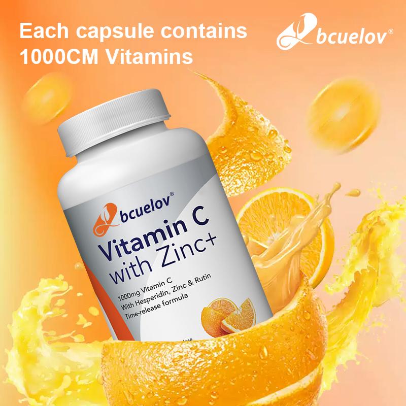 Vitamin C, Zinc, Multivitamin Supplements, 120 Capsules
