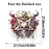 Halloween Wall Stickers Skull Skeleton Butterfly Star Devil Horror Scary Home Party Decoration Vinyl Decals for Kids Room WC Toilet Decor