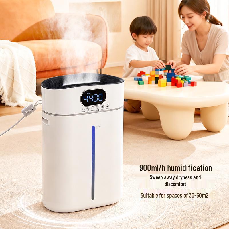 

16L Warm Mist Air Humidifier & Flame Lamp Aroma Diffuser for Living Room & Bedroom White 305 Smart Remote 11L Standard