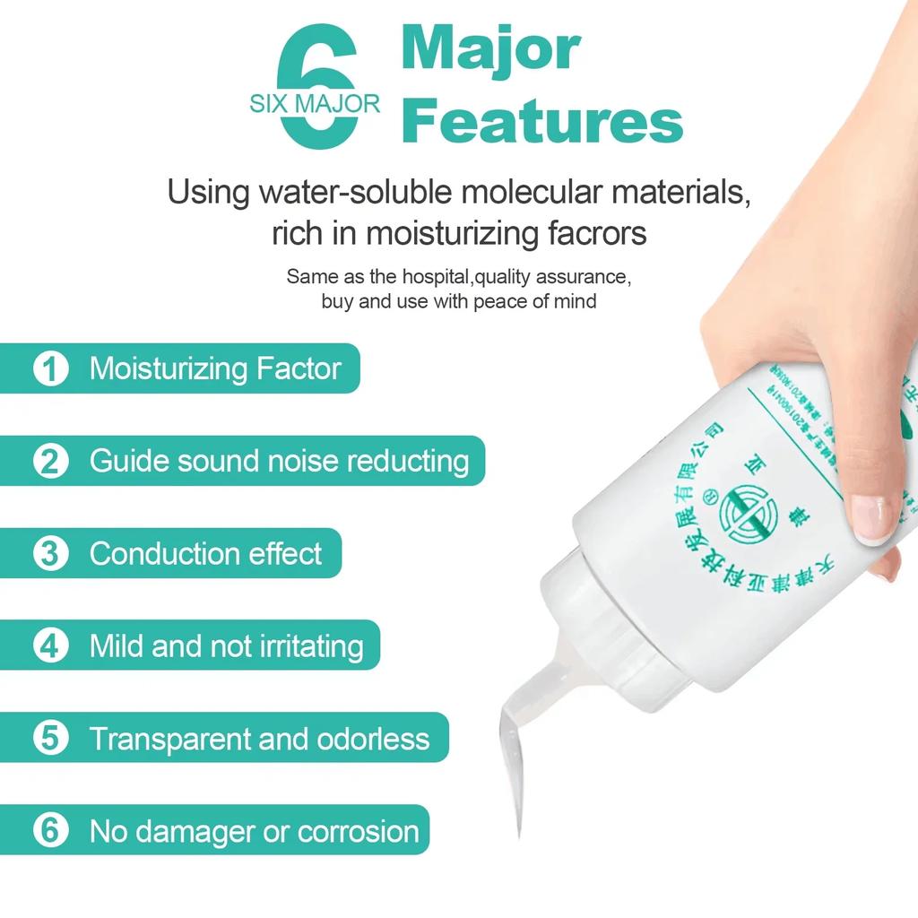 2PCS Ultrasonic Transmission Gel Coupling Conductive Jelly Couplant Ultrasound Cold Gel For Laser Hair Removal Beauty Machine
