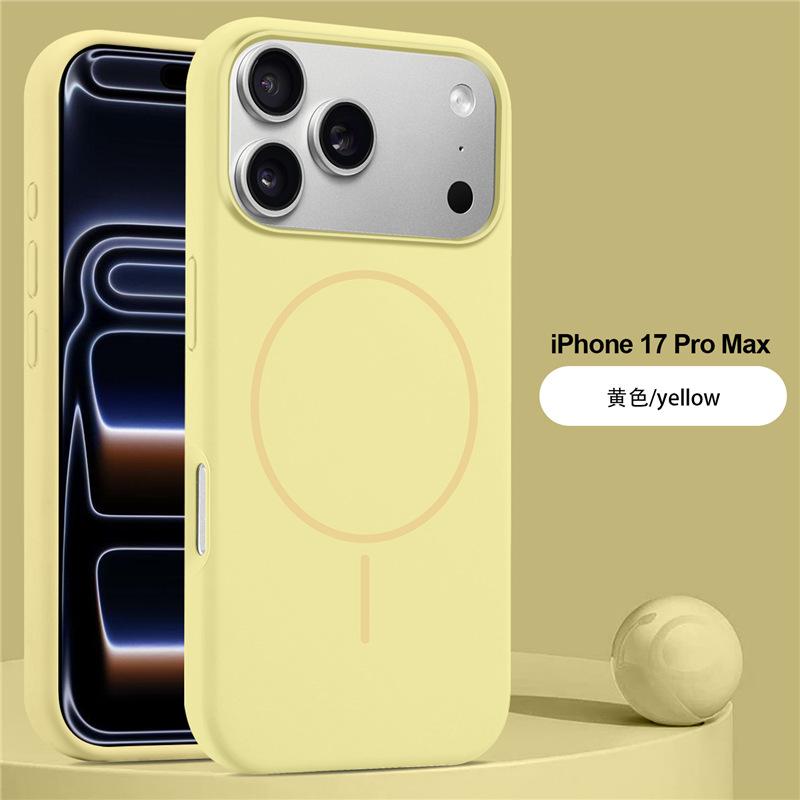Applicable To iPhone17Pro Max Liquid Magnetic Mobile Phone Case Apple 16Pro Skin Feeling Anti-drop Case 14 Protective Case