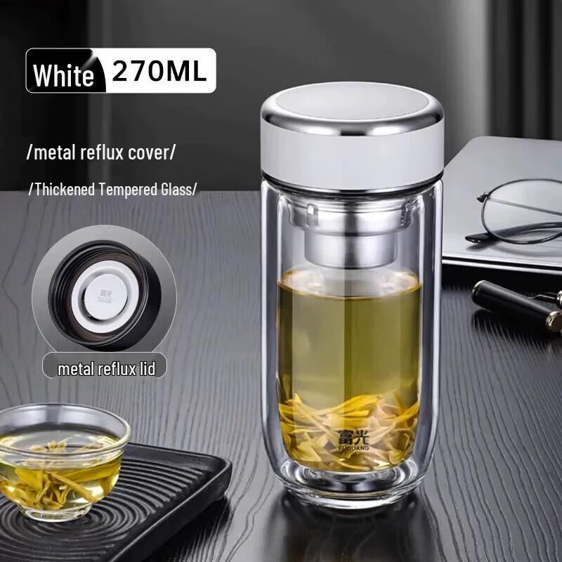 Fuguang 2025 Reinforced Double-Layer High Borosilicate Glass Cup