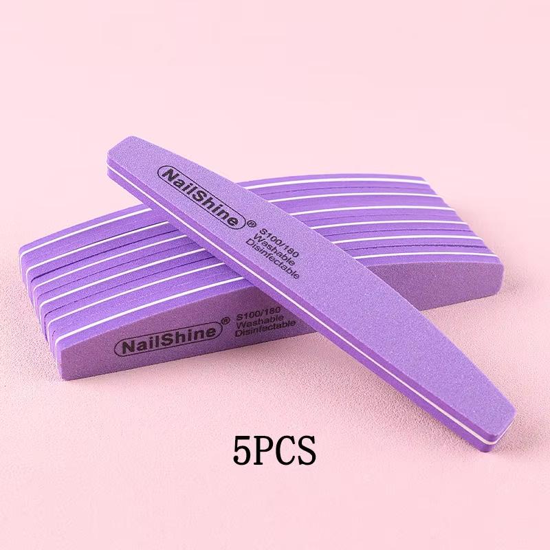 "Double-sided Nail File Blocks Colorful Sponge Nail Polish Buffing Sanding Buffer Strips Polishing Pedicure Manicure Tools"