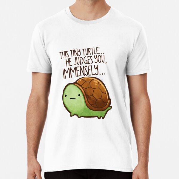 

This turtle.. he judges you. T-Shirt S-5XL Best T-Shirt XL