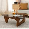 Modern Nordic Glass Coffee Table - Light Luxury Designer Tea Table for Small Living Rooms and Apartments